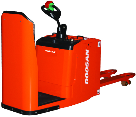 Doosan ride on electric pallet truck