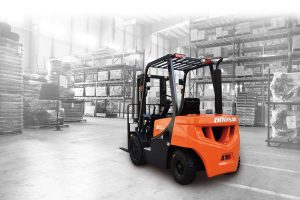 doosan forklift in action in Haverhill