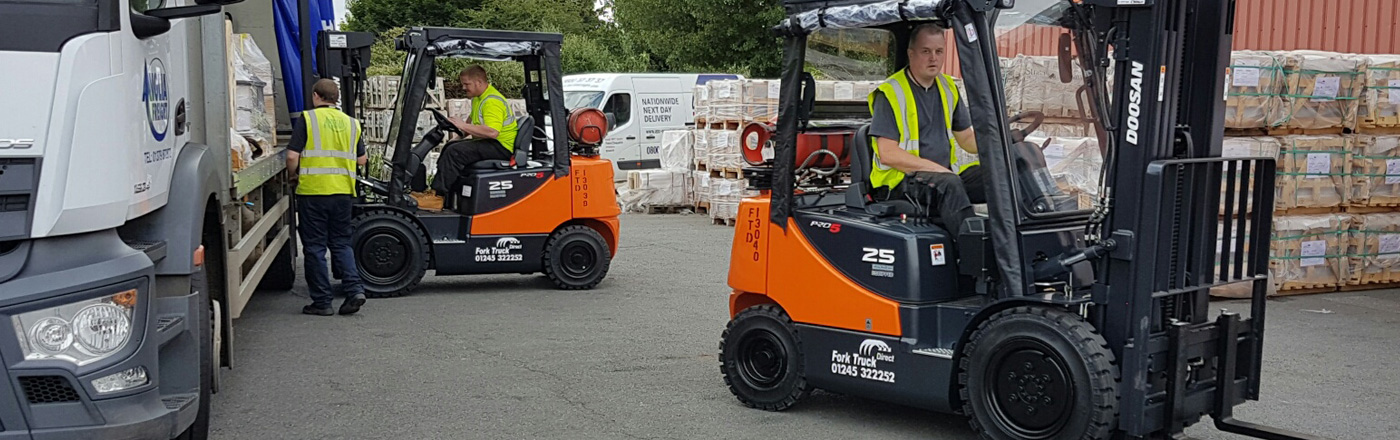 Two forklift trucks that have been hires and sold in Suffolk and Essex